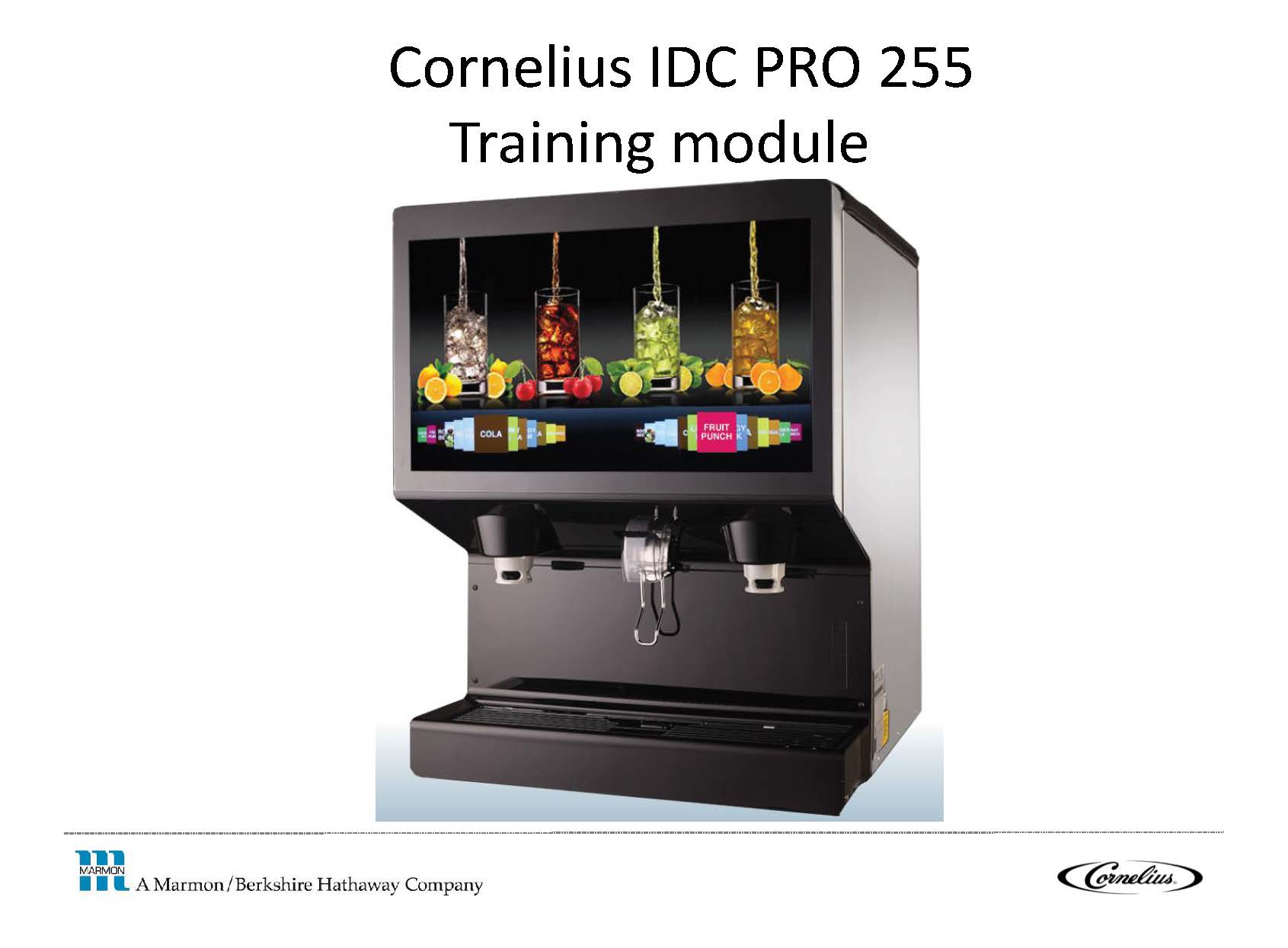Cornelius IDC PRO 255 Install Guide ESource Miller