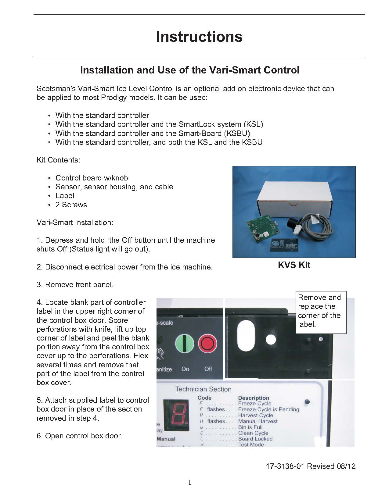 Cornelius IDC PRO 255 Install Guide ESource Miller